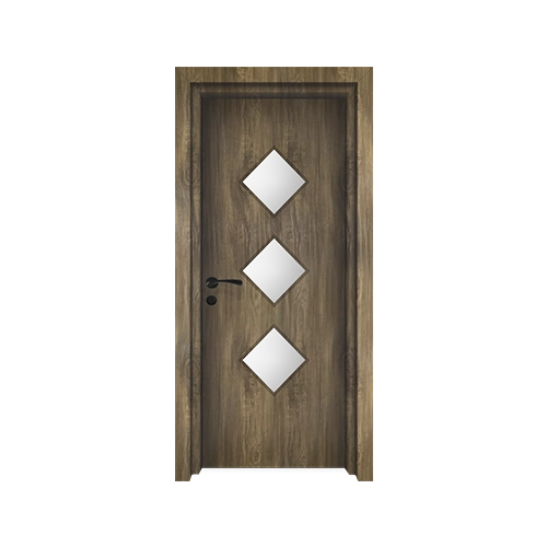 درب پلی وود قاب شیشه G14 کد رنگ 1015