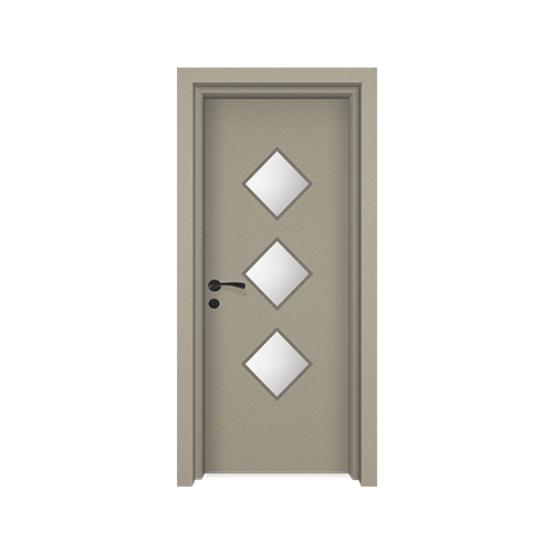 درب پلی وود قاب شیشه G14 کد رنگ 1019